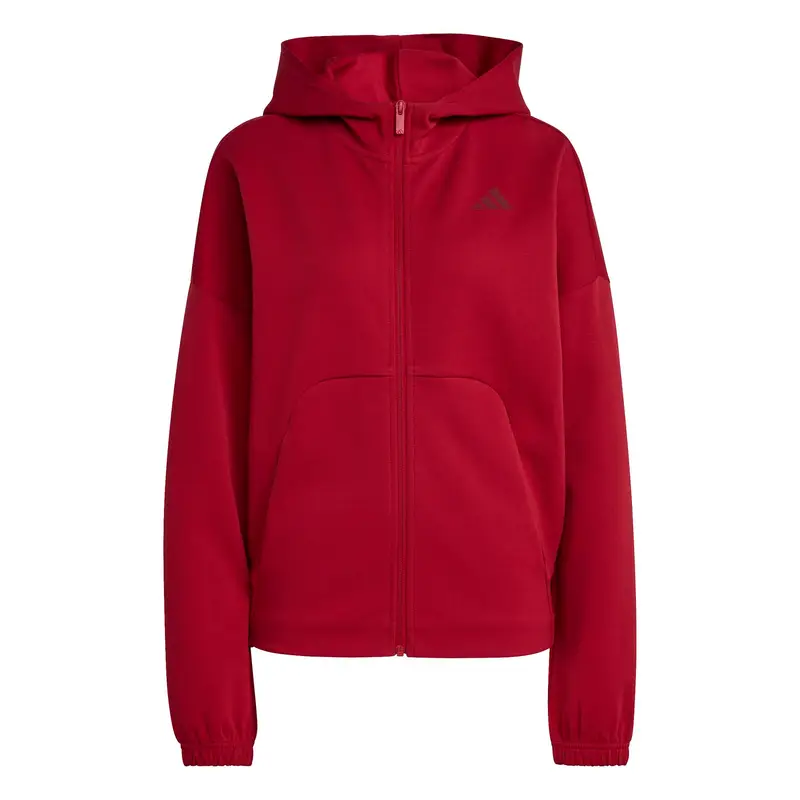 Felpa con cappuccio da donna adidas Future Icons Small Logo Rouge