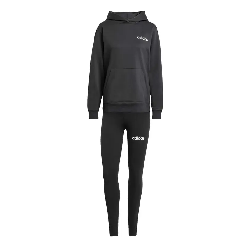 Felpa con cappuccio da donna adidas Leisure Noir
