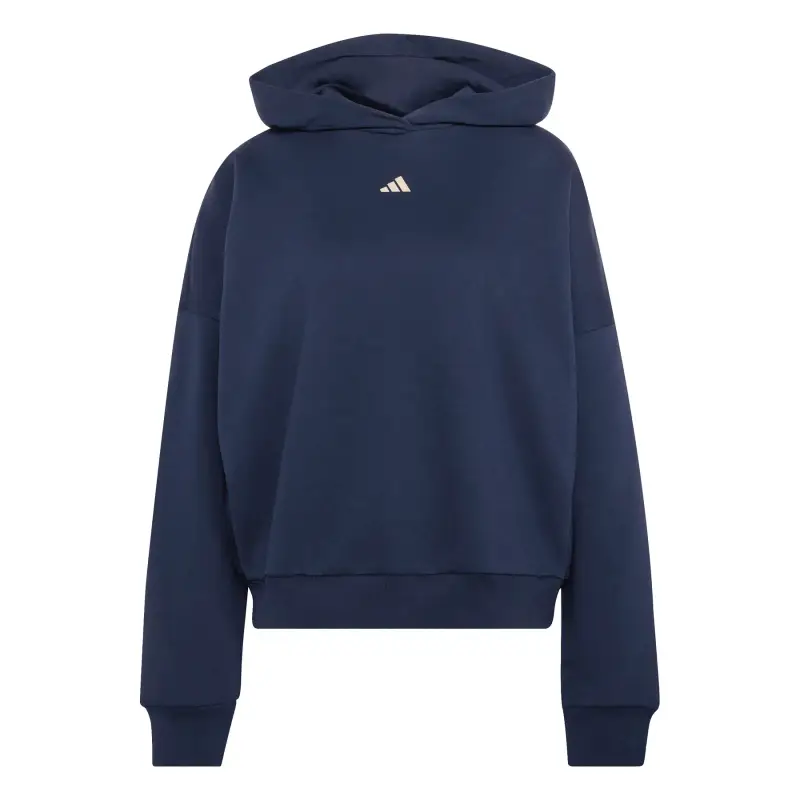 Felpa con cappuccio da donna adidas Studio 3-Stripes Bleu