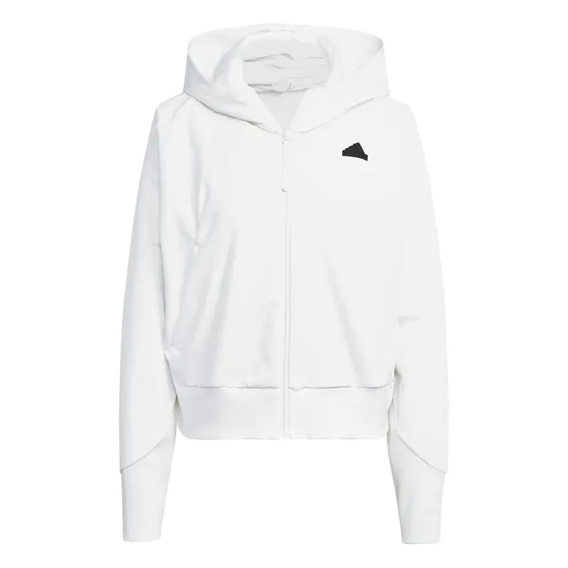 Felpa con cappuccio da donna adidas Z.N.E Blanc