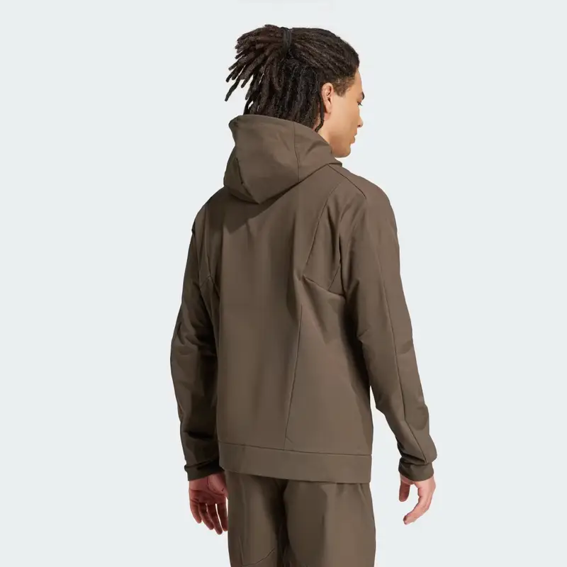 Felpa con cappuccio Designed for Training COLD.RDY Full-Zip Shadow Olive miniatura 2