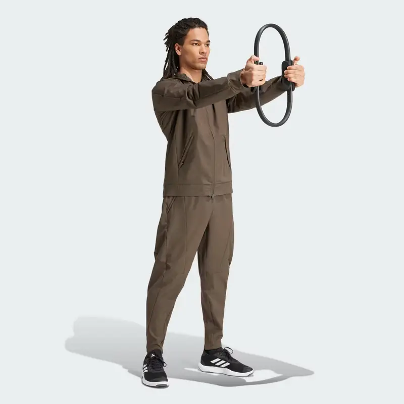 Felpa con cappuccio Designed for Training COLD.RDY Full-Zip Shadow Olive miniatura 3