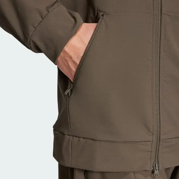 Felpa con cappuccio e zip intera Adidas Cold Rdy Designed For Training Uomo Giacca Oliva Scuro IX9059 L miniatura 5