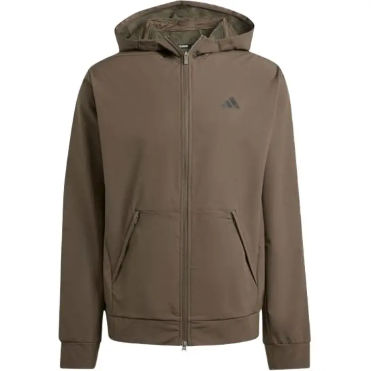 Felpa con cappuccio e zip intera Adidas Cold Rdy Designed For Training Uomo Giacca Oliva Scuro IX9059 S