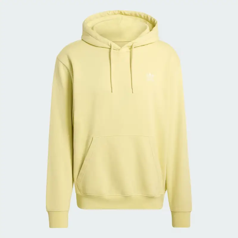 FELPA CON CAPPUCCIO ESSENTIAL IN TESSUTO FELPATO Powder Yellow miniatura 4