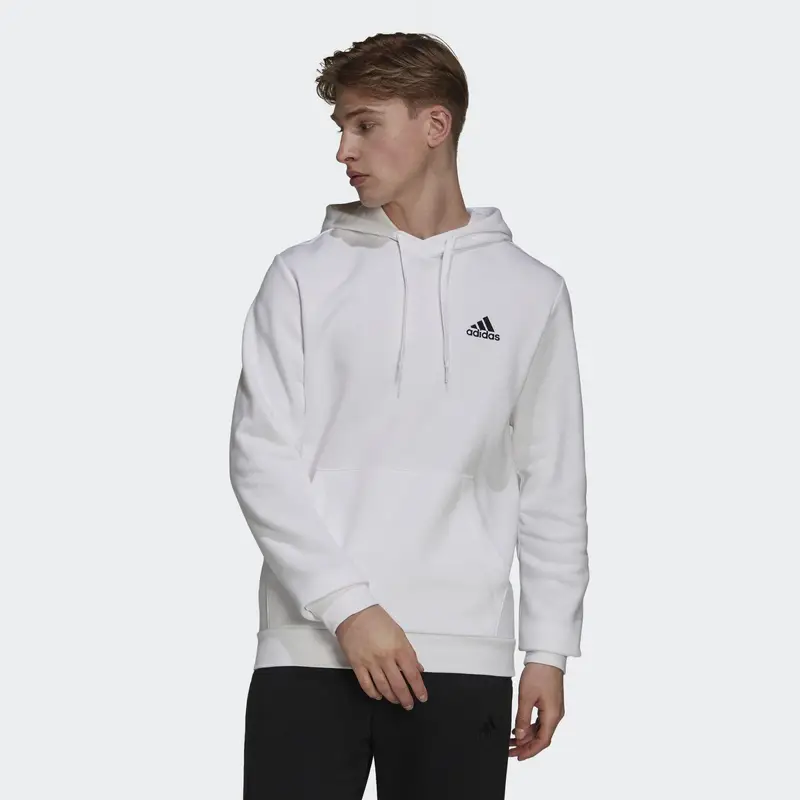 Felpa con cappuccio Essentials Fleece | Adidas Bianco