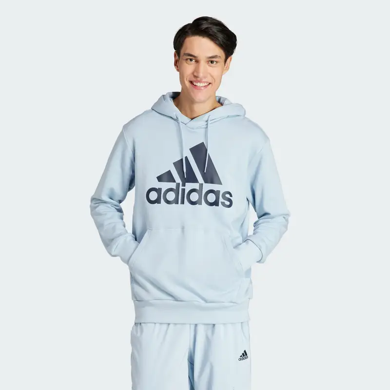Felpa con cappuccio Essentials French Terry Big Logo | Adidas Blu