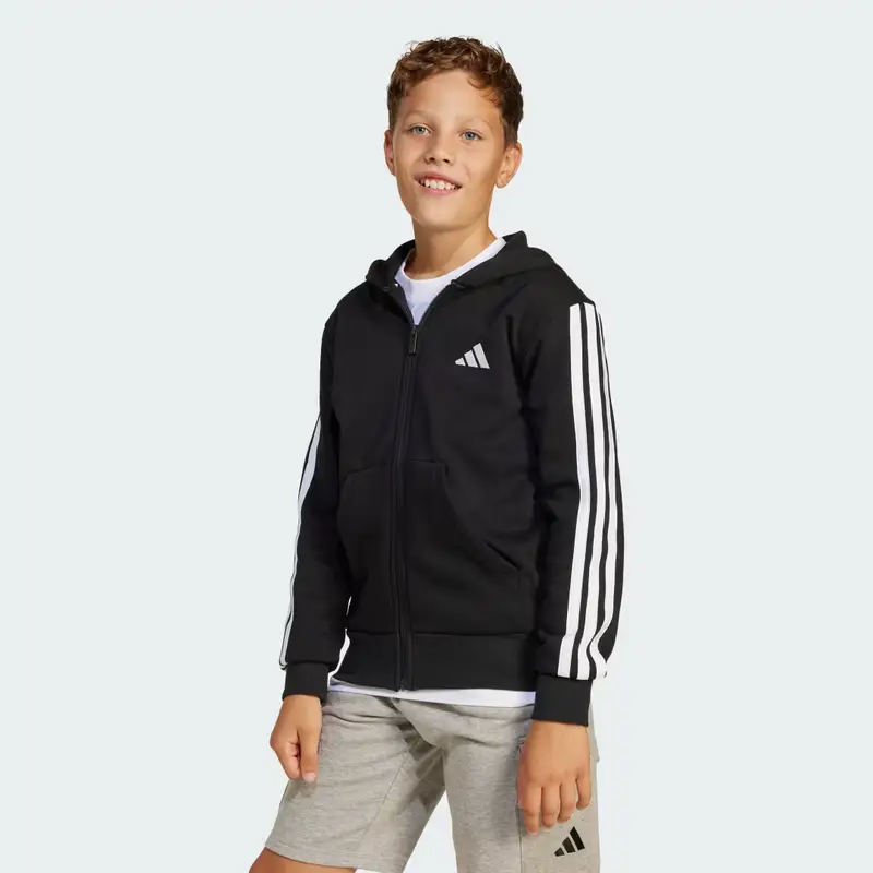 Felpa con cappuccio Essentials Full-Zip Junior Black miniatura 2
