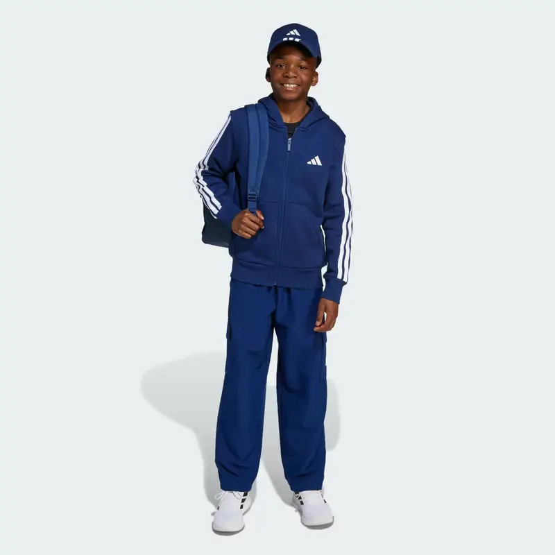 Felpa con cappuccio Essentials Full-Zip Junior Dark Blue miniatura 3