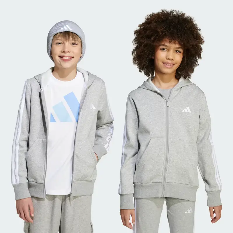 Felpa con cappuccio Essentials Full-Zip Junior Medium Grey Heather