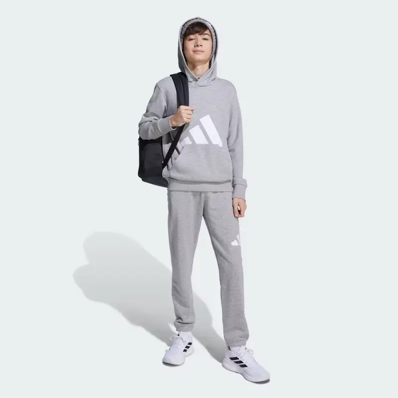 Felpa con cappuccio Essentials Junior Medium Grey Heather miniatura 3