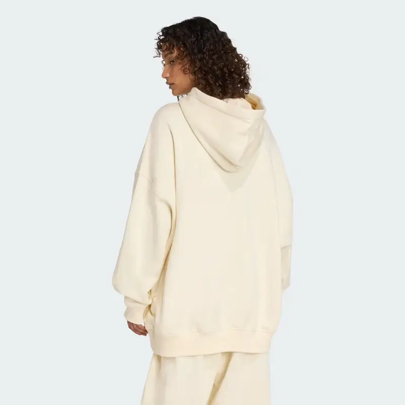 Felpa con cappuccio Essentials Linear Oversized Cream White miniatura 2