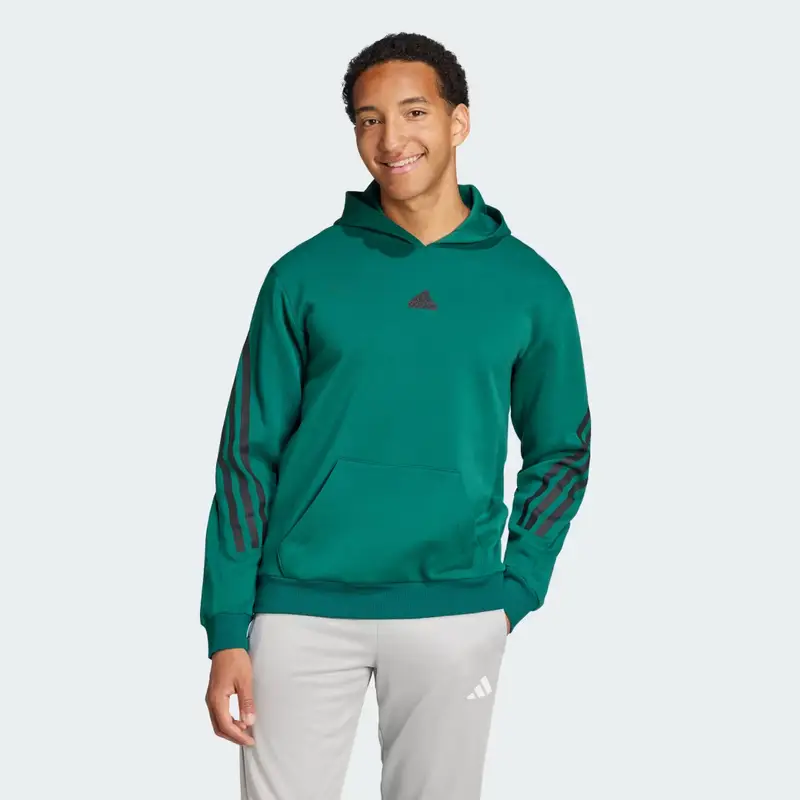 Felpa con cappuccio Future Icons 3-Stripes Collegiate Green