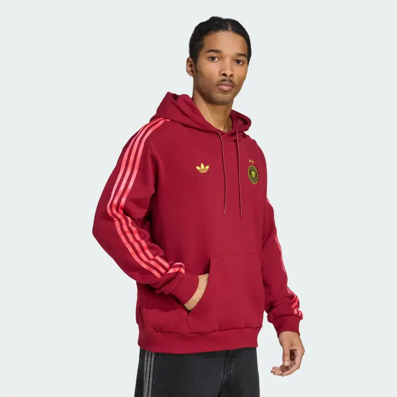 Felpa con cappuccio Germany Team Coll Burgundy 2 miniatura 3