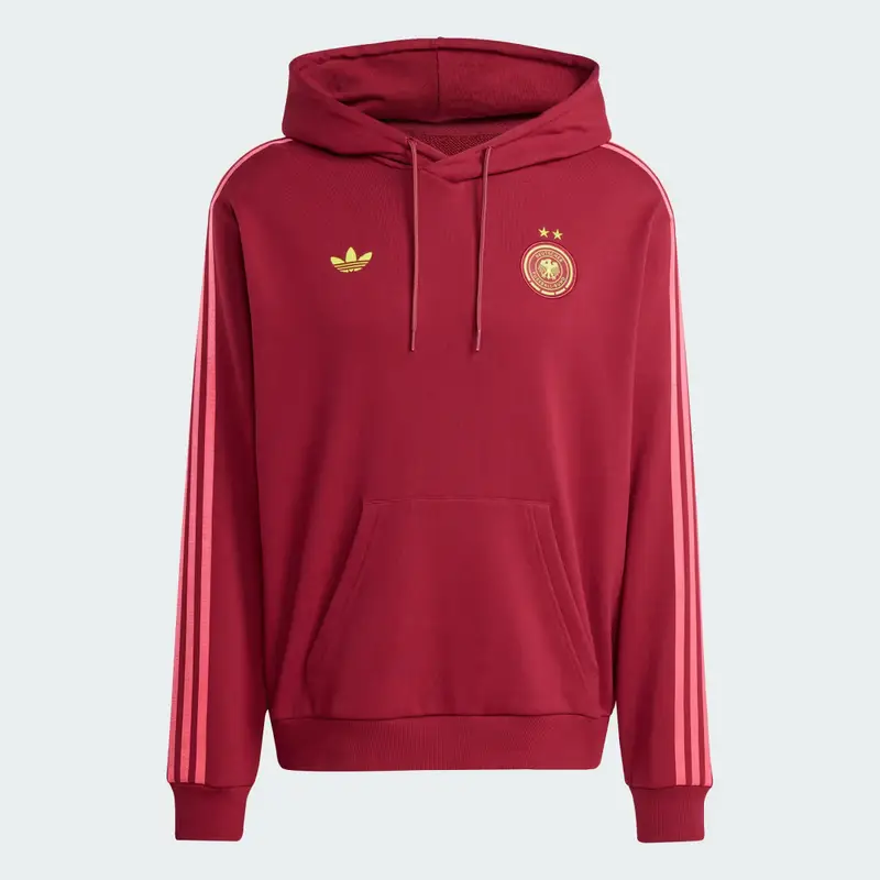 Felpa con cappuccio Germany Team Coll Burgundy 2 miniatura 4