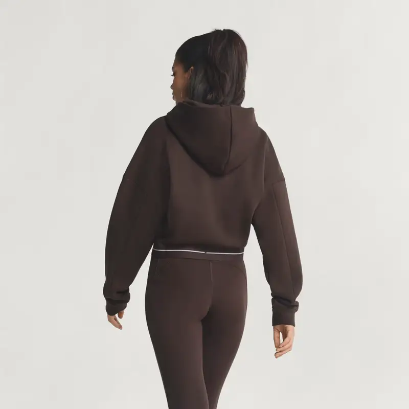 Felpa con cappuccio Hyperglam corta Aurora Coffee miniatura 2