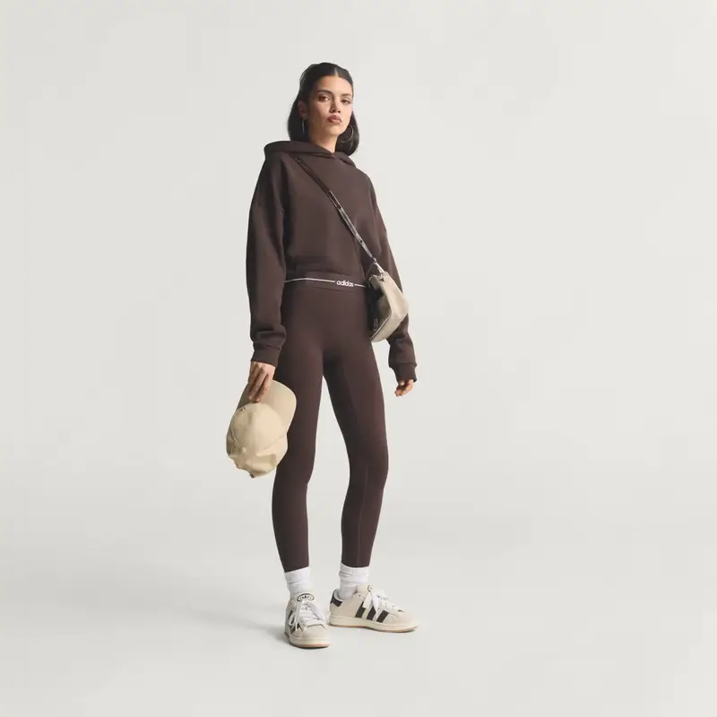 Felpa con cappuccio Hyperglam corta Aurora Coffee miniatura 3