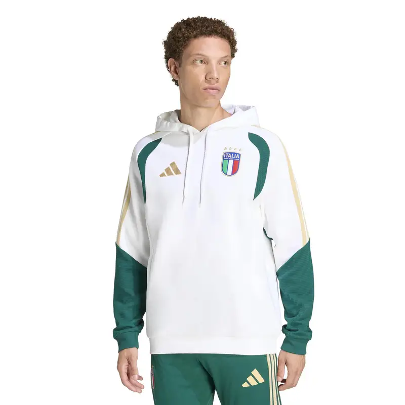 Felpa con cappuccio Italia Tiro 26 Blanc