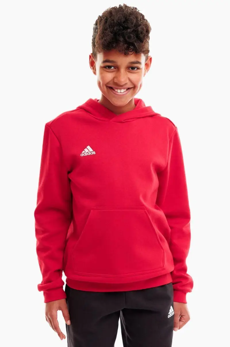 Felpa con cappuccio junior ( fleece) adidas rosso | Adidas
