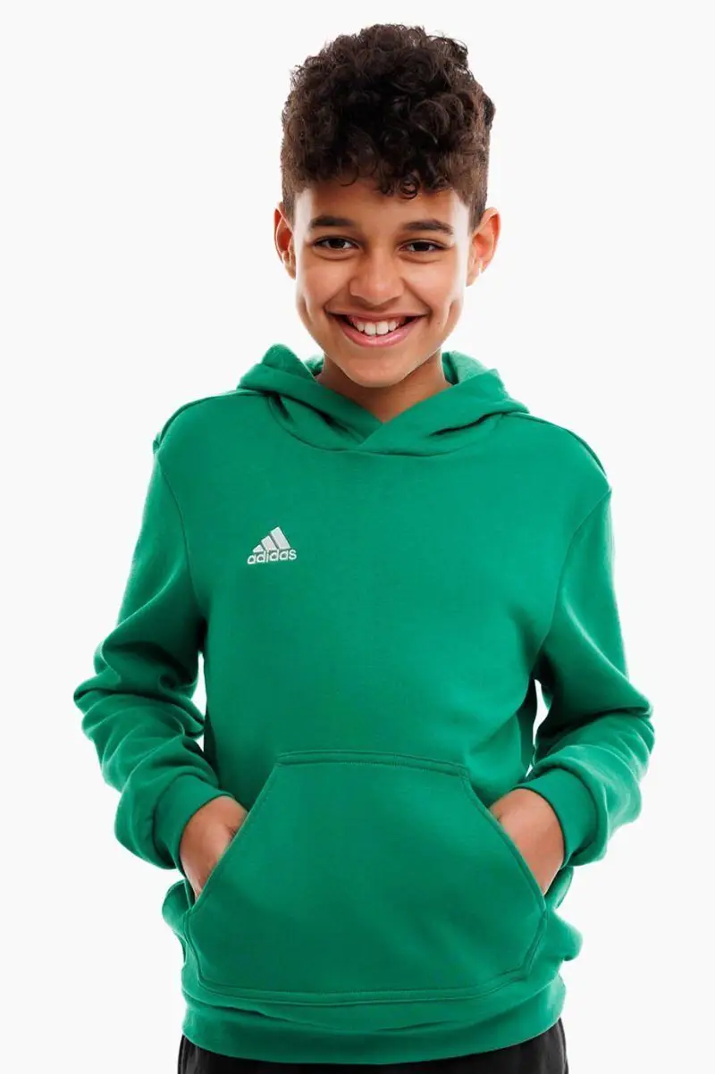 Felpa con cappuccio junior ( fleece) adidas verde | Adidas