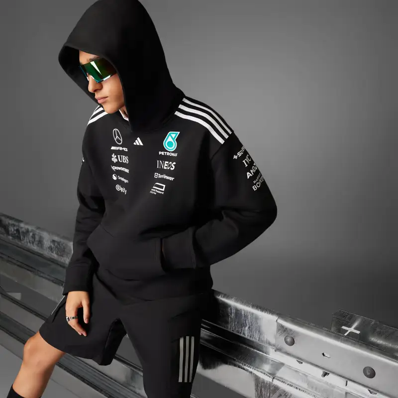 FELPA CON CAPPUCCIO MERCEDES - AMG PETRONAS FORMULA ONE TEAM Black