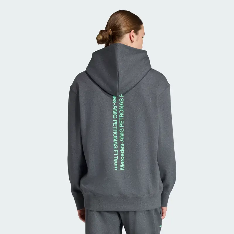 FELPA CON CAPPUCCIO MERCEDES - AMG PETRONAS FORMULA ONE TEAM PREMIUM SWEAT Dark Grey Heather miniatura 2