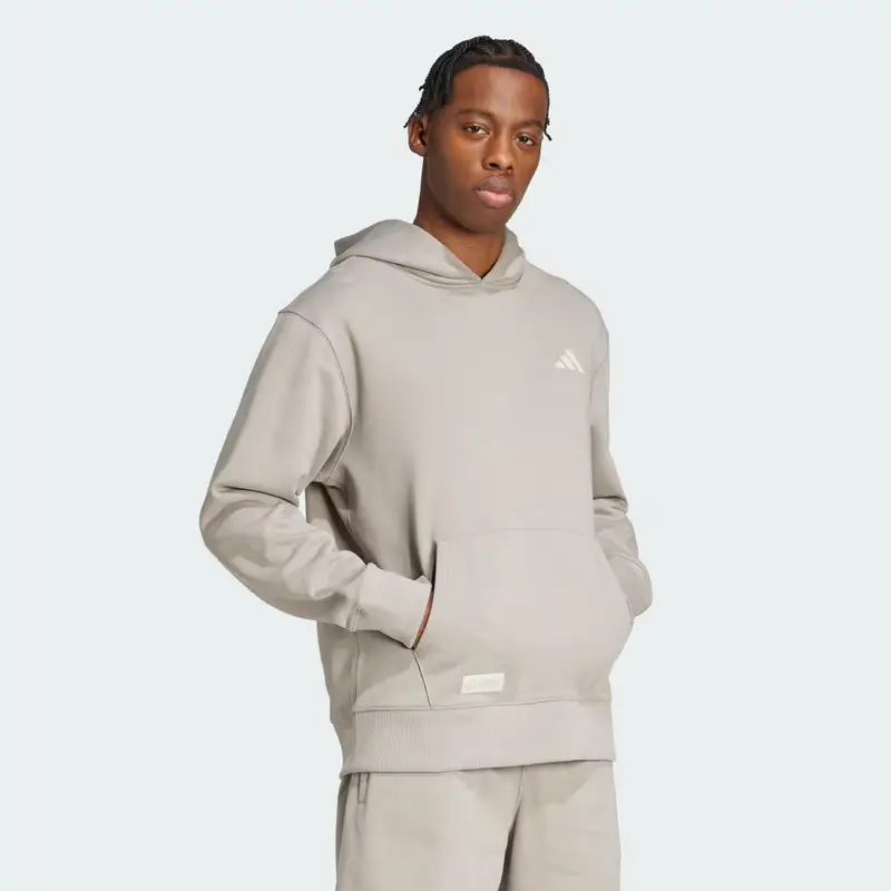 FELPA CON CAPPUCCIO MERCEDES - AMG PETRONAS FORMULA ONE TEAM PREMIUM SWEAT Putty Beige miniatura 3