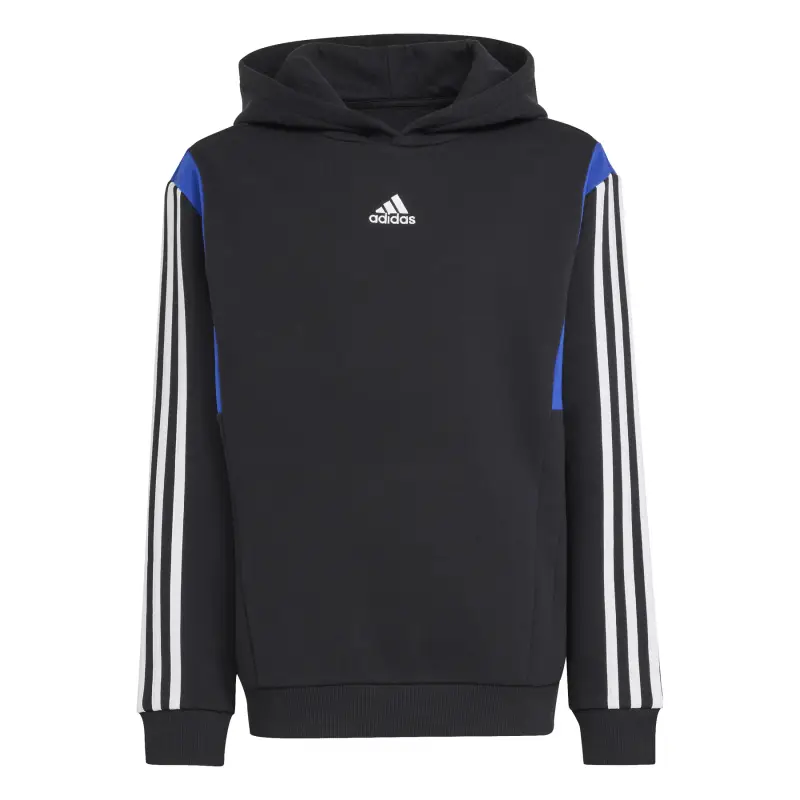 Felpa con cappuccio per bambini adidas Colorblock Noir