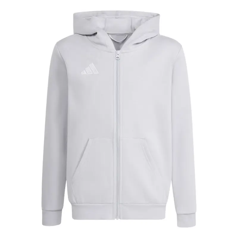 Felpa con cappuccio per bambini adidas Entrada 26 Gris