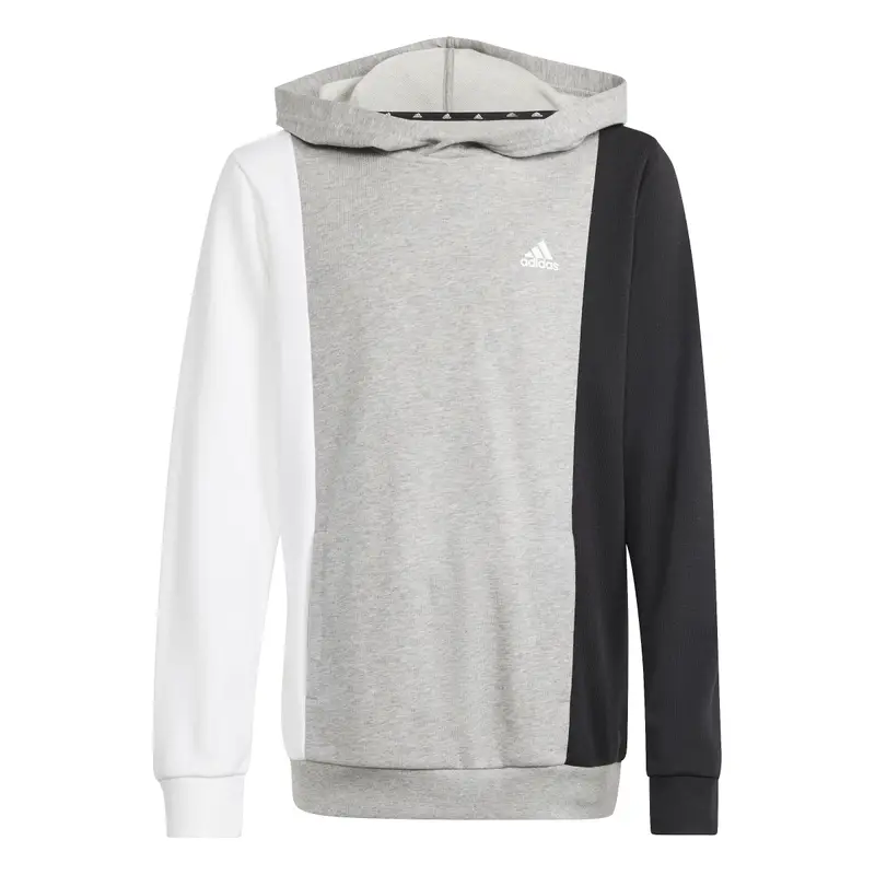 Felpa con cappuccio per bambini adidas Essentials Colorblock Gris