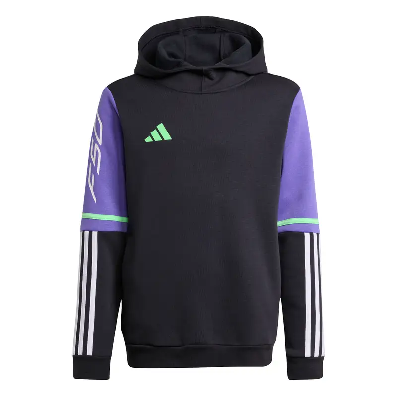 Felpa con cappuccio per bambini adidas F50 Noir