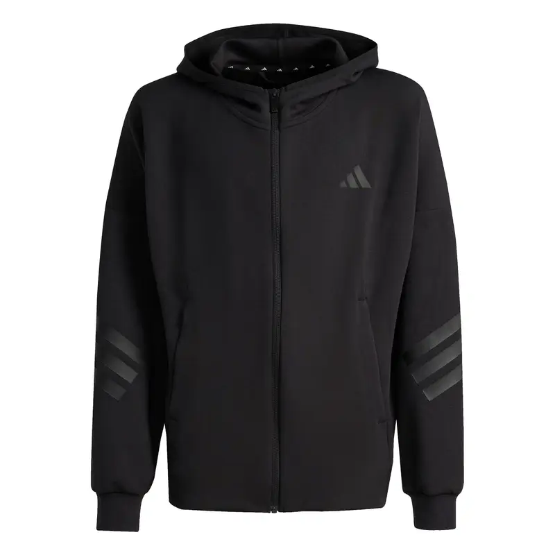 Felpa con cappuccio per bambini adidas Future Icons 3-Stripes Noir