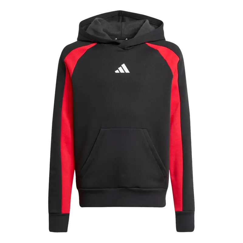 Felpa con cappuccio per bambini adidas Seasonal Essentials Noir