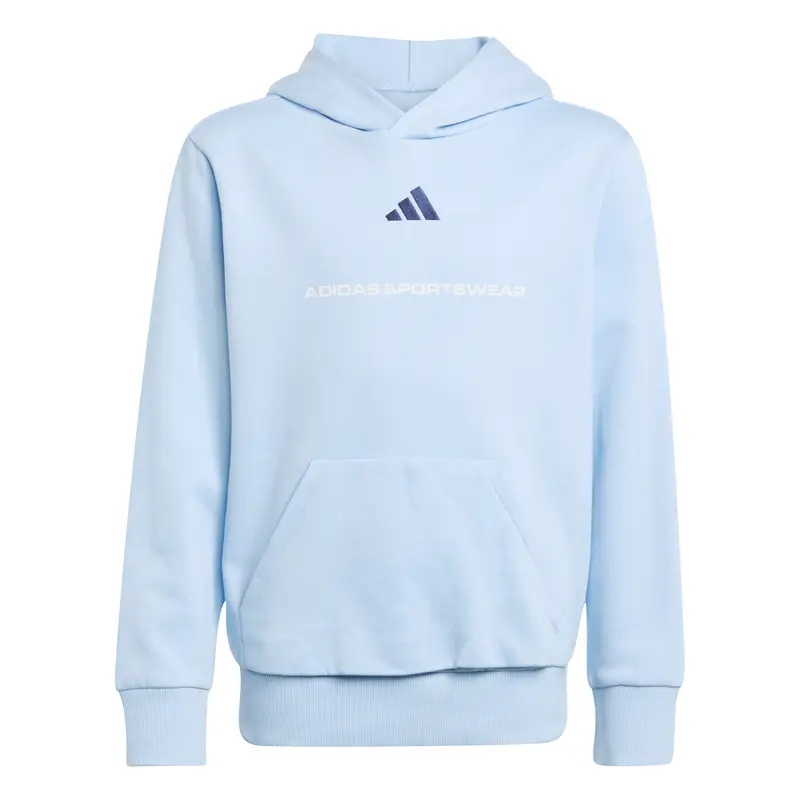 Felpa con cappuccio per bambini adidas Slogan Bleu