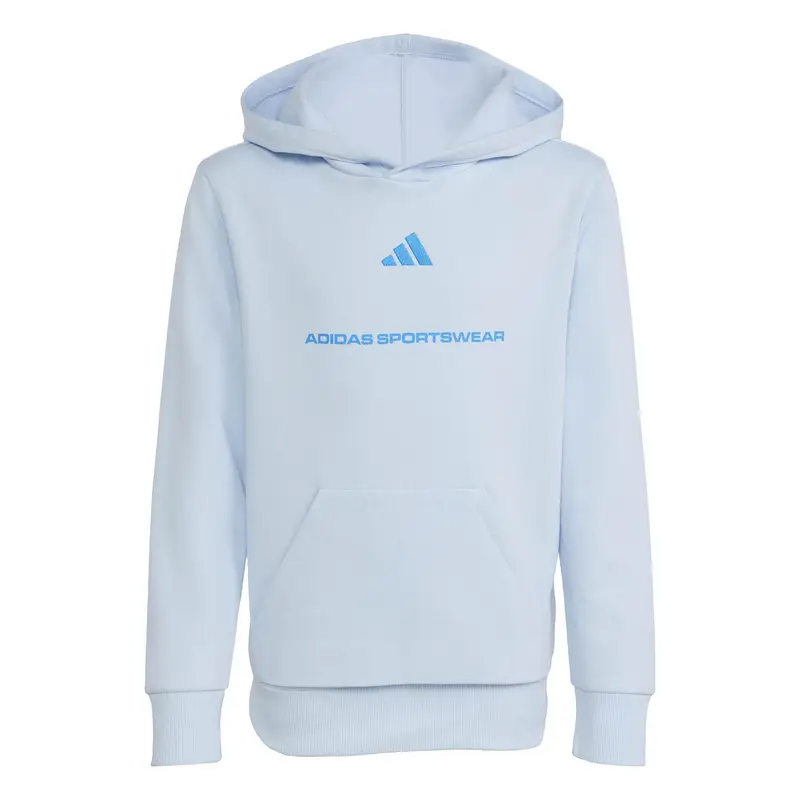 Felpa con cappuccio per bambini adidas Slogan Bleu
