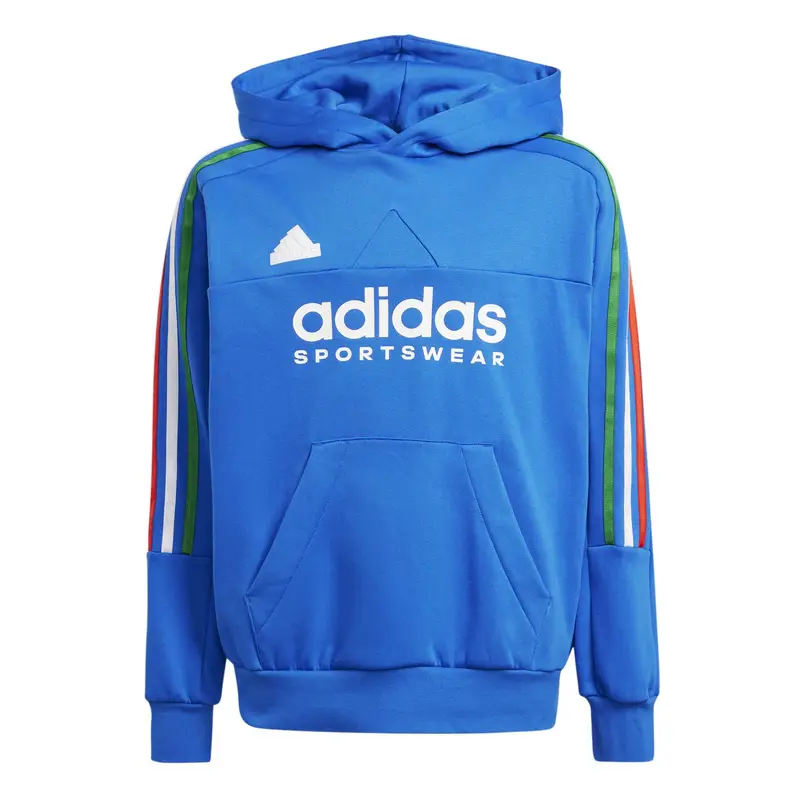 Felpa con cappuccio per bambini adidas Tiro Nations Pack Bleu