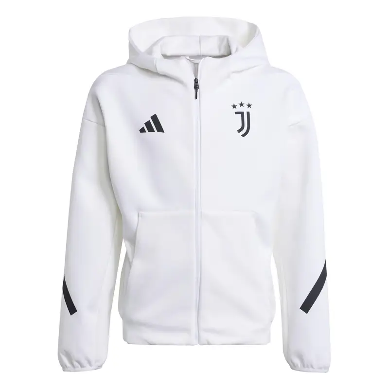 Felpa con cappuccio per bambini Juventus Torino Z.N.E. Anthem 2025/26 Blanc