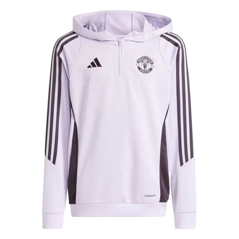 Felpa con cappuccio per bambini Manchester United Tiro 25 Violet