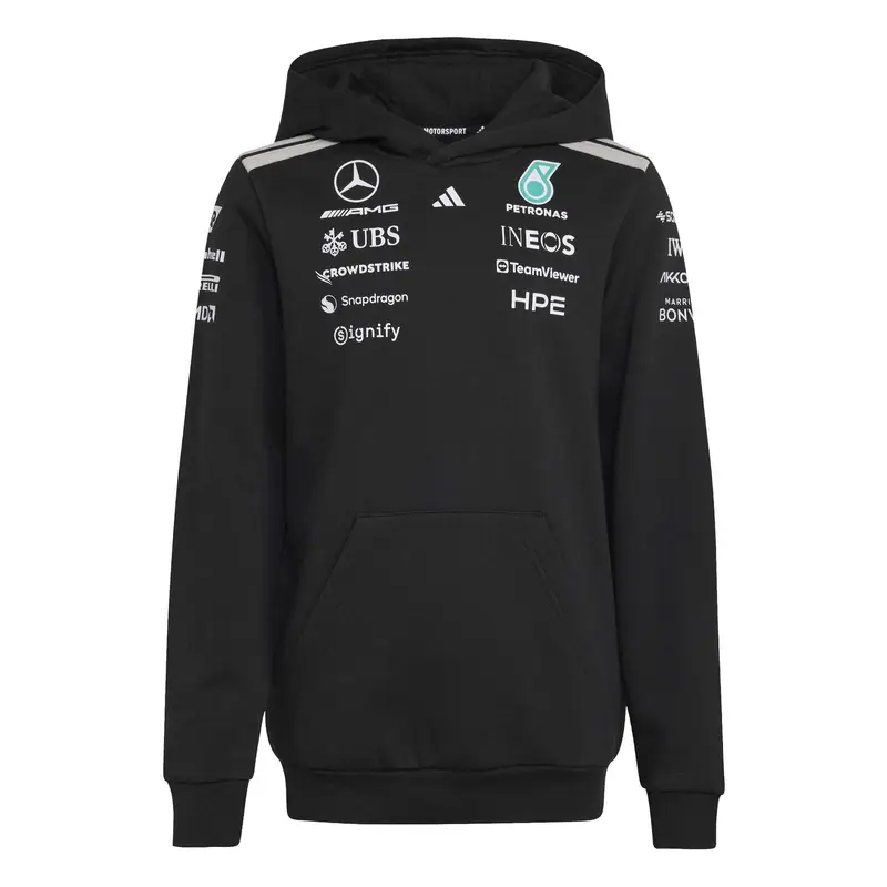 Felpa con cappuccio per bambini Mercedes AMG Petronas Formula 1 Team Driver Noir