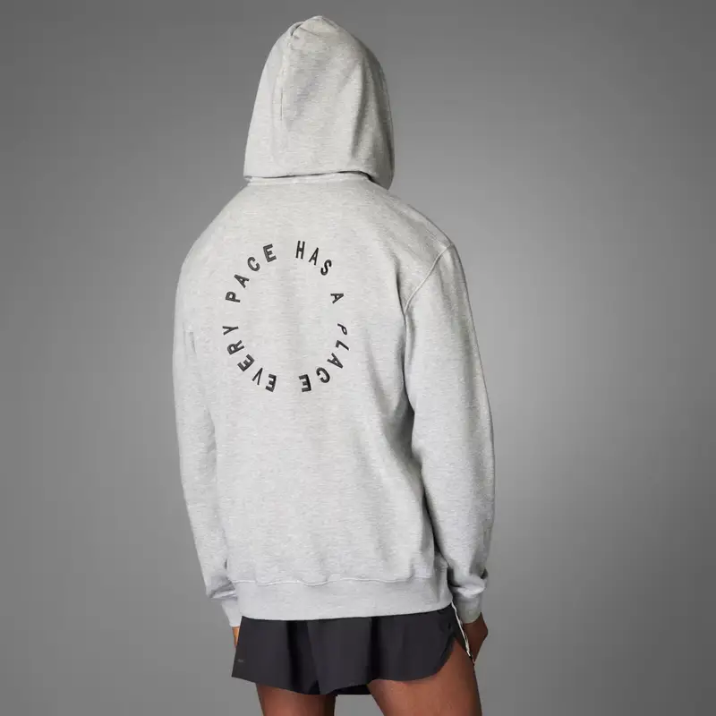 Felpa con cappuccio Runners (Neutral) Medium Grey Heather miniatura 2