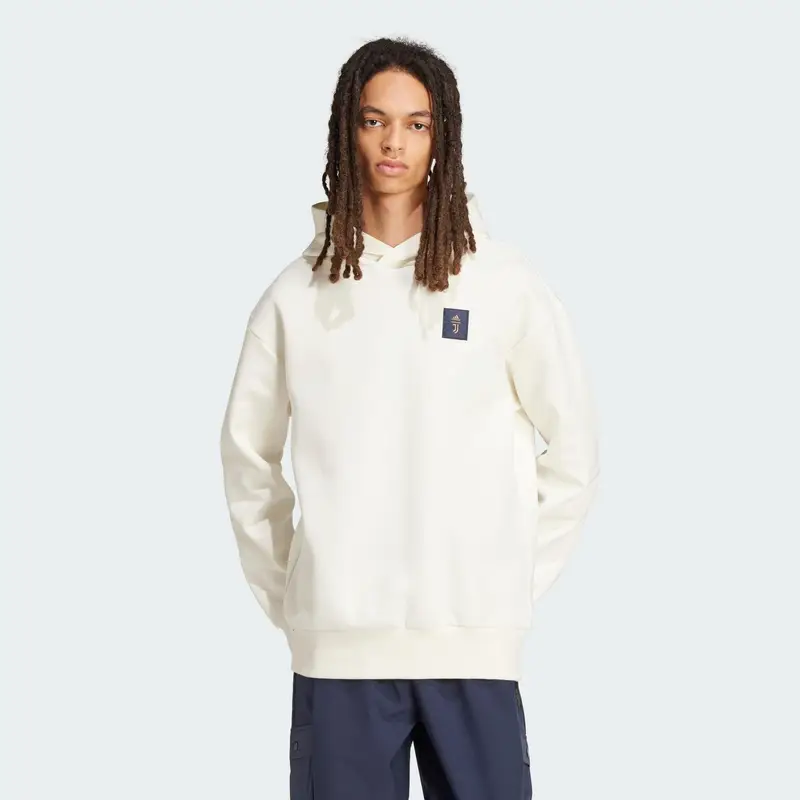 Felpa con cappuccio Seasonal Doubleknit Juventus | Adidas Bianco