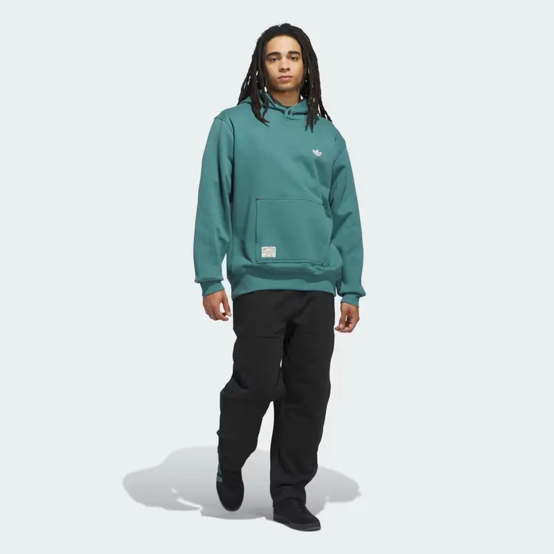 Felpa con cappuccio Shmoofoil dal tessuto spesso Preloved Teal miniatura 3