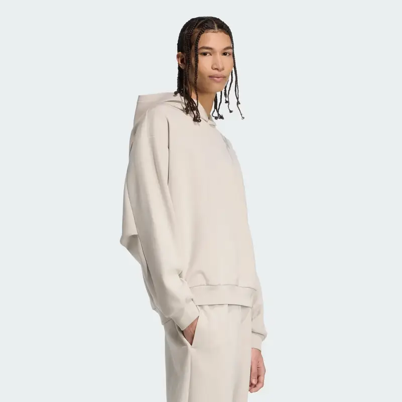 Felpa con cappuccio Soft Lux Beige miniatura 3