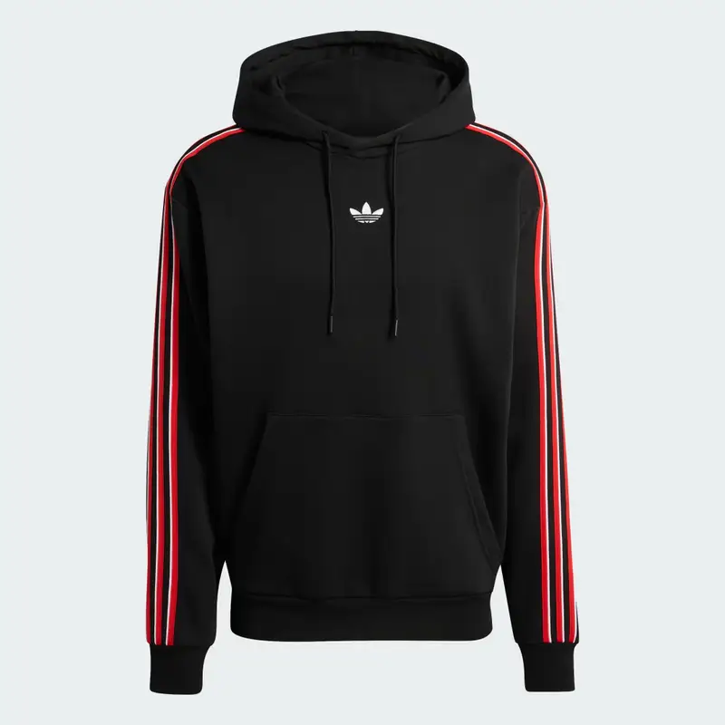 Felpa con cappuccio Tipped Stripes Black miniatura 4