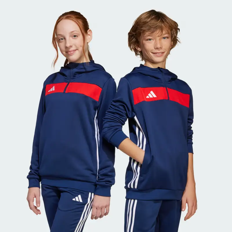 Felpa con cappuccio Tiro 25 Essentials Sweat Junior Team Navy miniatura 2