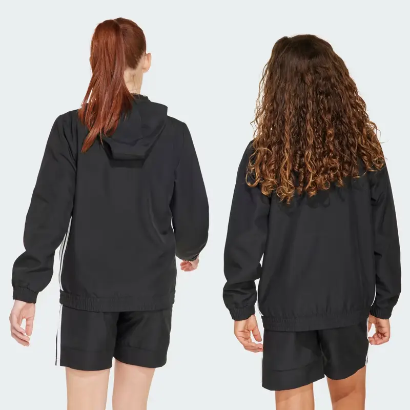 Felpa con cappuccio Tiro 25 Essentials Woven Junior Black miniatura 4