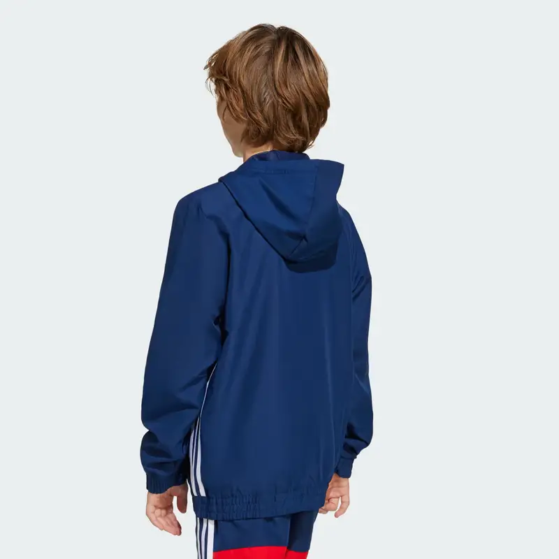 Felpa con cappuccio Tiro 25 Essentials Woven Junior Team Navy miniatura 4