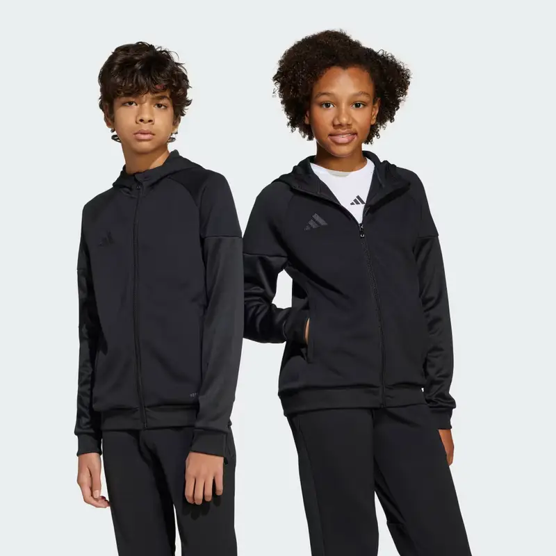 Felpa con cappuccio Tiro 25 Full-Zip Junior Black miniatura 2