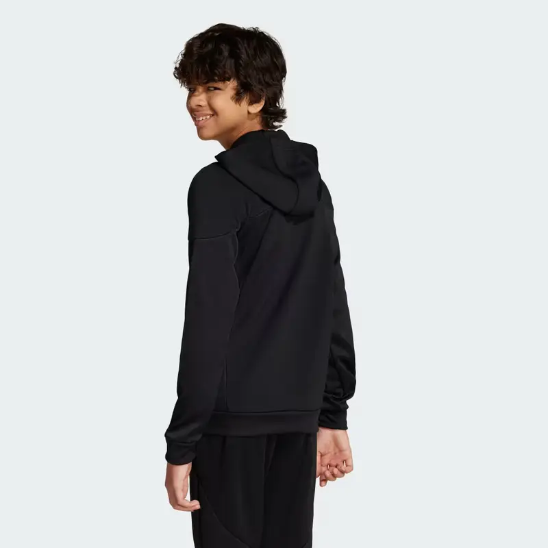 Felpa con cappuccio Tiro 25 Full-Zip Junior Black miniatura 4