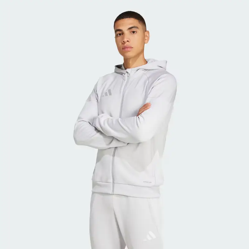 Felpa con cappuccio Tiro 25 Full-Zip Team Light Grey